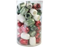 Mini-tube 60 bolducs 10mx7mm Nöel tradi - Assortiment