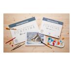 Fontaine bloc collé 4 côtés 15F 36x48cm 300g grain nuageux