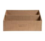 Trieur vertical / porte lettres 3 compartiments carton Eterneco - Brun motifs géométriques