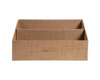 Vertical sorter/letter holder Eterneco - Brown geometrical design