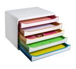 Module de classement Big Box Plus horizon 5 tiroirs Glossy