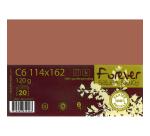 Enveloppe 114x162 FOREVER 120g pqt 20 - Chocolat