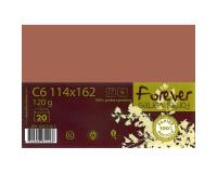 Enveloppe 114x162 FOREVER 120g pqt 20 - Chocolat