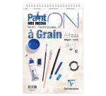 PaintON à Grain bloc spiralé 12F A4+ 250g