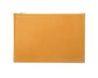 Pochette multifonction en cuir, grand modèle - Ambre