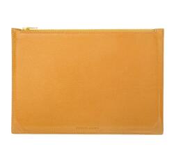 Pochette multifonction en cuir, grand modèle - Ambre