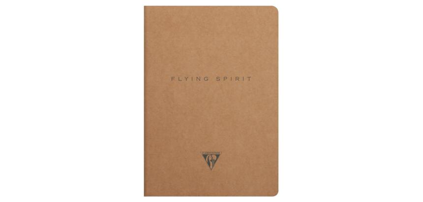 Flying Spirit piqûre textile A5 96 pages ligné motifs assortis papier ivoire 90g - Kraft