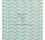 Pap.80g, Tiny Rolls 5x0,35m, Flr fd bleu - Bleu