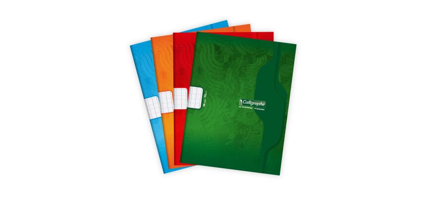 Cahier piqué 7000 17x22 cm 48 pages grands carreaux 70 g - Assortis