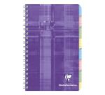 Répertoire libre reliure intégrale 11x17cm 96 pages petits carreaux Couleur aléatoire - Assortis