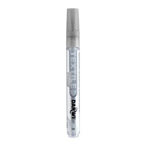 DARWI Marqueur Peinture Textile Pailletée Pointe Conique Fine 2mm - Argent