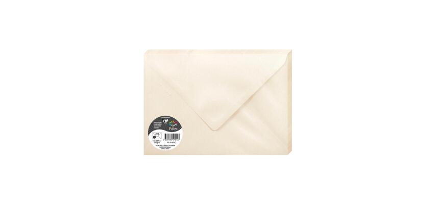 Enveloppe Pollen Clairefontaine 120 g/m² sans fenêtre avec patte autocollante couleur - Paquet de 20