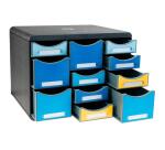 Moule de classement Storebox Multi 11 tiroirs Bee Blue - Couleurs assorties