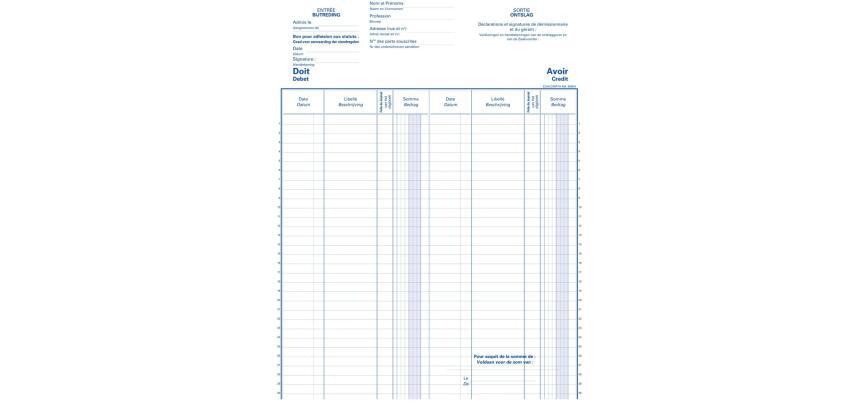 Piqûre Actionnaires C.V - S.C Billingie - 80 pages