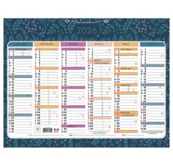 Calendrier Mini Labo avec décor recto-verso 43 x 33,5 cm Semestriel 2026