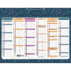Calendrier Mini Labo avec décor recto-verso 43 x 33,5 cm Semestriel 2026