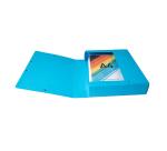 Boite de classement Exabox Dos 60mm Carte lustrée - A4 - Couleurs assorties