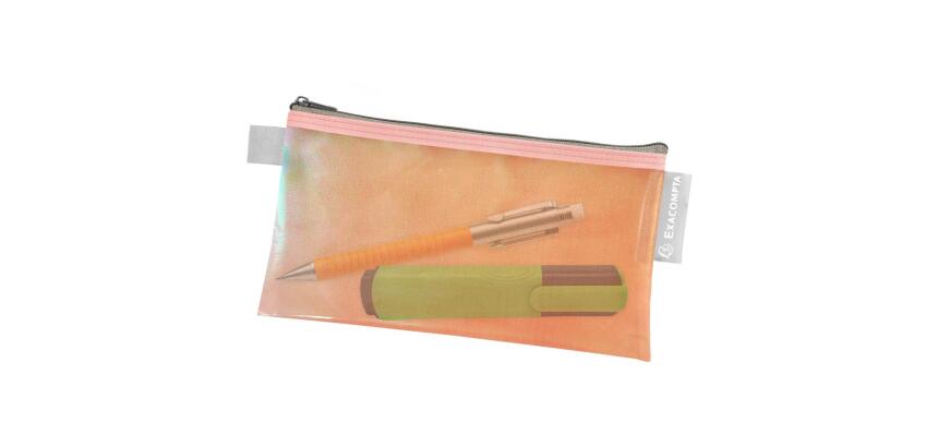 Taschen/Etuis EVA recycelt, Reißverschluss, weiches Recyclingmaterial, DL/10x21 cm, Candy Tidy - Farben sortiert