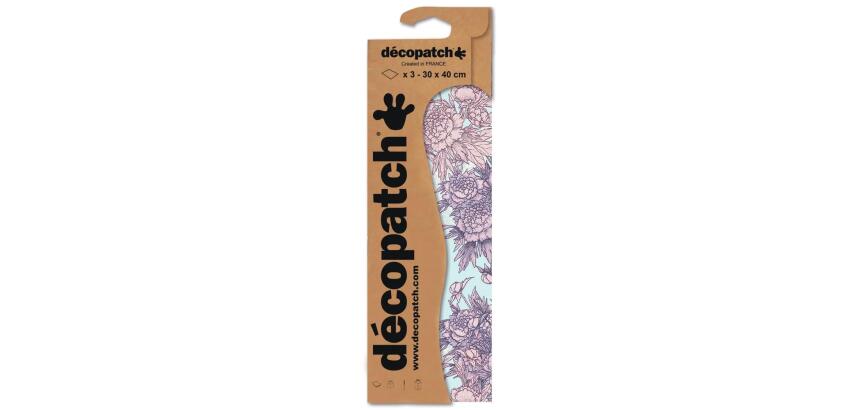 Pochette 3 Feuilles Identiques Ref 760 - Violet