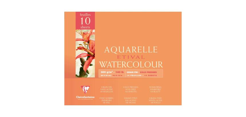 Etival bloc collé 4 côtés 10F 24x30cm 300g grain fin