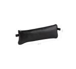 CUIR NOIR Trousse plate 22x6 cm. - Noir