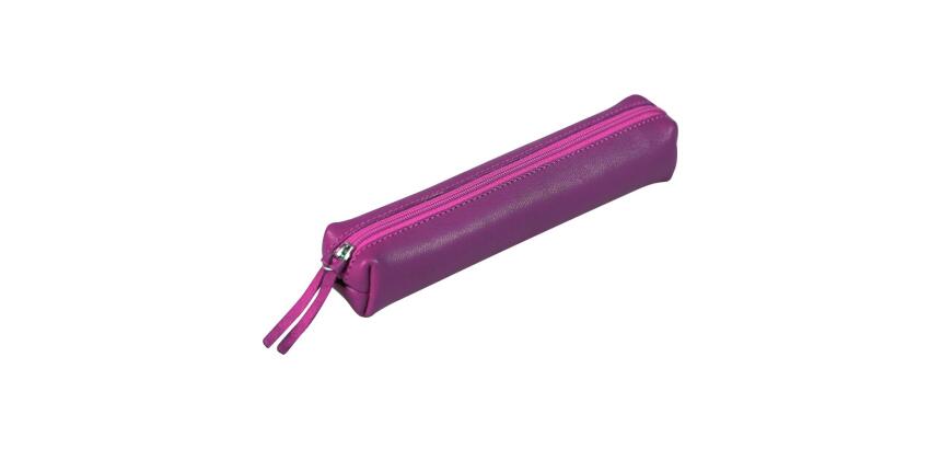 Clairefontaine Coloured Leather SLIM Pouch, 19,5x2,5x4cm