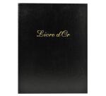 Livre d'or Balacron avec titre 100 pages blanches - 27x22 cm vertical - Couleurs assorties