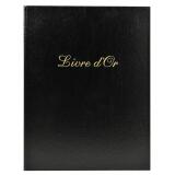 Livre d'or Balacron avec titre 100 pages blanches - 27x22 cm vertical - Couleurs assorties