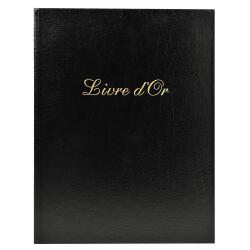 Livre d'or Balacron avec titre 100 pages blanches - 27x22 cm vertical - Couleurs assorties