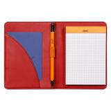 Rhodiarama livret porte-bloc N°12 pour bloc ou carnet format B7 - Coquelicot