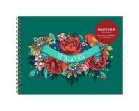 Frida Kahlo, Carnet d'artiste reliure intégrale 32 x 24 cm, 40 feuilles de papier dessin blanc multitechniques 180g