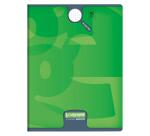 Cahier piqué 8000 CARTE 24x32 cm 96 pages petits carreaux 90 g - Assortis