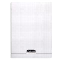 Cahier piqué 8000 POLYPRO A4 96 pages petits carreaux 90 g - Incolore