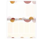 Terracotta, Bloc planner reliure intégrale en-tête 22x14 cm 53 feuillets imprimés