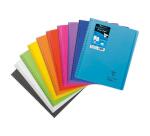 Cahier dessin/croquis Koverbook reliure intégrale enveloppante A4+ 100 pages papier blanc 125 g couverture polypropylène transparent - Assortis