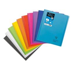 Cahier dessin/croquis Koverbook reliure intégrale enveloppante A4+ 100 pages papier blanc 125 g couverture polypropylène transparent - Assortis