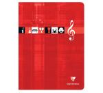 Cahier Musique & Chant piqué 24x32cm 48 pages grands carreaux Couleur aléatoire - Assortis