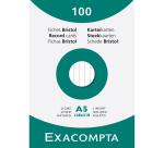 Fiches bristol, A5, ligné, blanc