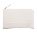 Rhodiarama pochette zippée en simili cuir - taille S (11x17 cm) - Blanc