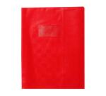 Protège-cahiers grain madras avec rabats marque-pages PVC 22/100ème 17x22 cm