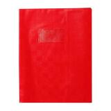 Protège-cahiers grain madras avec rabats marque-pages PVC 22/100ème 17x22 cm