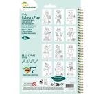 Graffy Colour & Play, Animaux habillés - Bleu