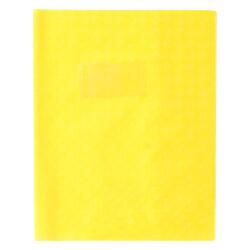 Protège-cahiers grain losange PVC 18/100ème avec porte-étiquette 17x22 cm