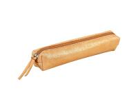 CÉLESTE CUIR Trousse SLIM 4x2,5x19,5 cm Disco Or