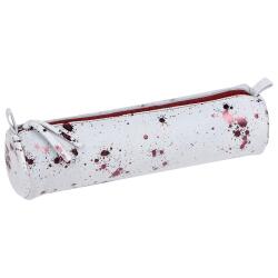 COSMICUIR Daim Trousse ronde Ø5,5x22 cm Cerise