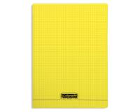 Cahier piqué 8000 POLYPRO A4 96 pages petits carreaux 90 g - Jaune