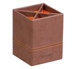 Pot à crayons, en similicuir