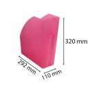 Porte-revues The Magazine Linicolor - Framboise