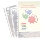 Sachet de 10 pochettes perforées polypropylène lisse 6/100e - A4 - Cristal