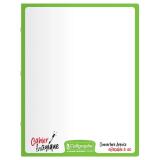 Cahier Magique 8000 POLYPRO couverture ardoise double-face effaçable piqué 17x22cm 48 pages grands carreaux (Seyès tricolore) - Vert